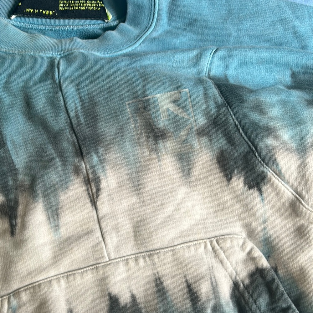 Off white tye die crew neck sweater